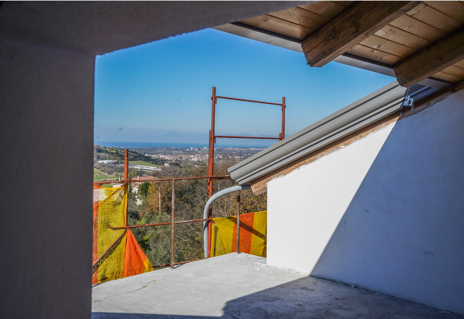 window overlooking sea